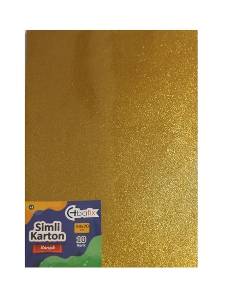 Bafix Simli Karton 50x70 10 Renk Karışık-10-PKT ürün görseli 1