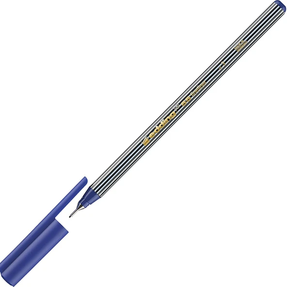 Edding İnce Uçlu Keçeli Kalem 0.4 MM Mavi 55-10-PKT ürün görseli 1