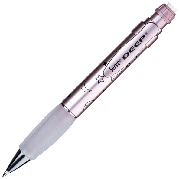 Serve Versatil Kalem Deep 0.7 MM Met Roze Ay-yıldız ürün görseli 1