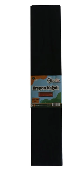 Bafix Krepon Kağıdı 10 LU 50x200 CM Siyah ürün görseli 1