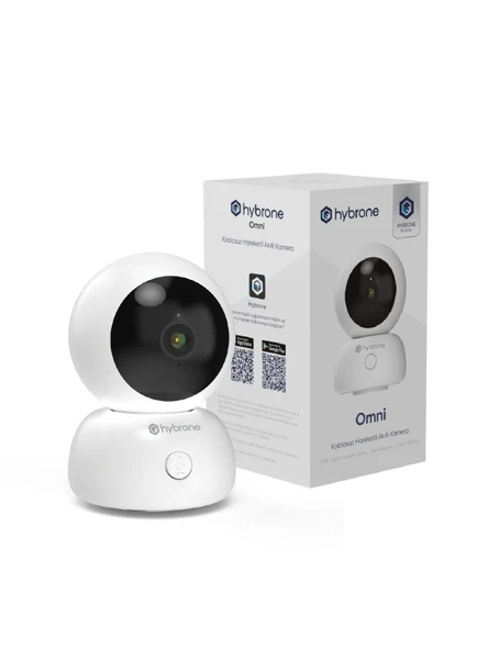 Hybrone Omni Hareketli Wi-Fi Akıllı Kamera, 360 Görüntüleme, Akıllı Hareket Takibi, Ses Algılama ürün görseli 1