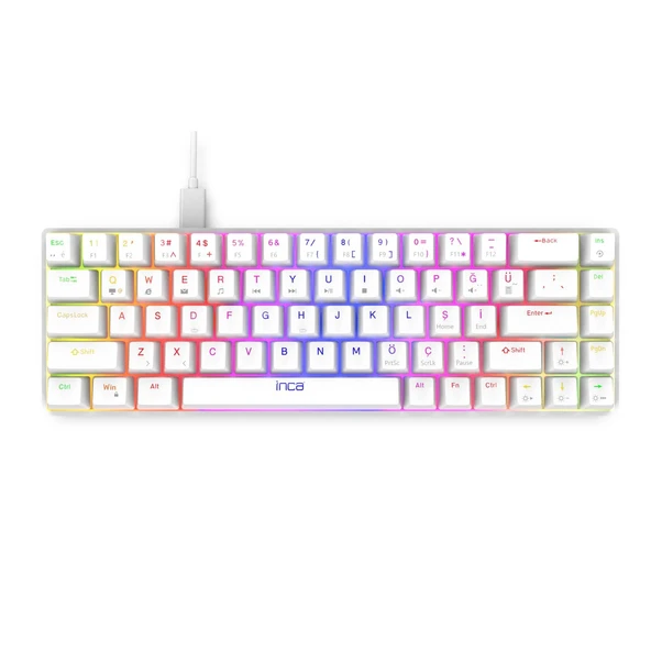 Inca IKG-453 Empousa 68 Keys Red Switch Full Rainbow Mechanical Keyboard ürün görseli 1