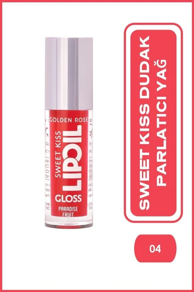 Golden Rose Sweet Kiss Lip Oil Gloss 04 Paradise Fruit Dudak Parlatıcısı ürün görseli 1