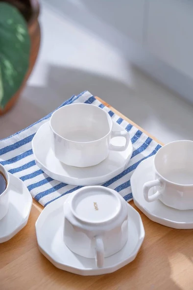 Acar PORWM-05372 Hexagon 6lı Çay Fincanı Takımı ürün görseli 1