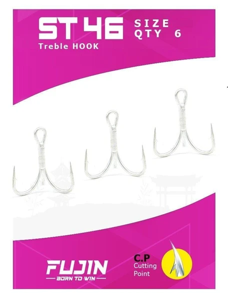Fujin ST46 Üçlü Maket Balık İğnesi ürün görseli 1