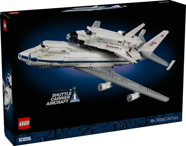 LEGO Icons 10360 Shuttle Carrier Aircraft ürün görseli 1