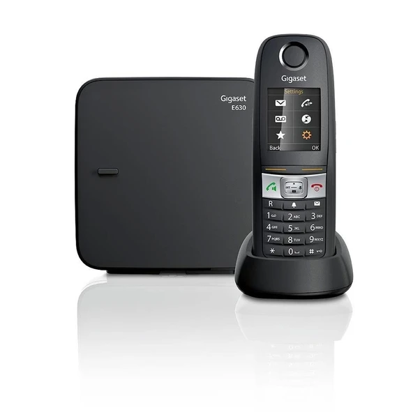 Gigaset E630 Siyah Telsiz Dect Telefon Işıklı Renkli Ekran Sms ürün görseli 1