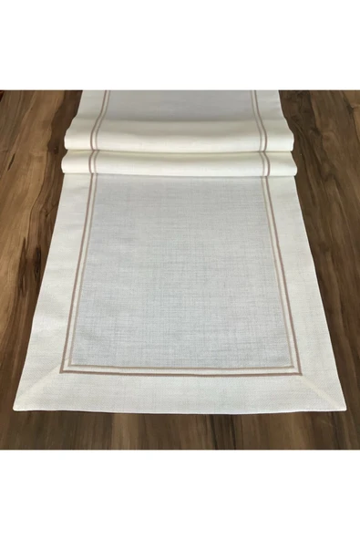 OYA home Çift Pikolu Ranır - Kahve&bej-40*145 Cm ürün görseli 1