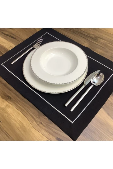OYA home Gümüş Piko Detaylı Amerikan Servis Set -8 Parça ürün görseli 1