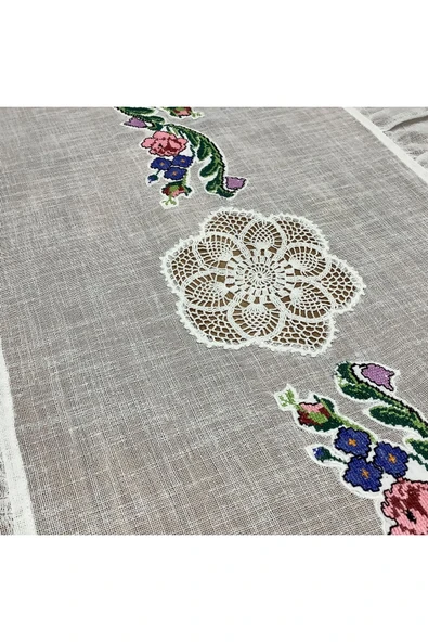 OYA home Kaneviçeli & El Dantelli Ranır - 45*125 cm ürün görseli 1