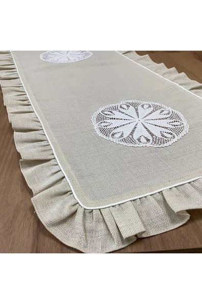 OYA home El Örme Dantelli Ranır - 45*150 cm ürün görseli 1