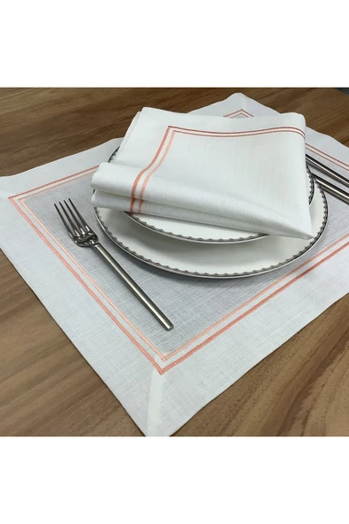 OYA home Çift Amerikan Servis ve Peçete - 4 parça - Resim 2