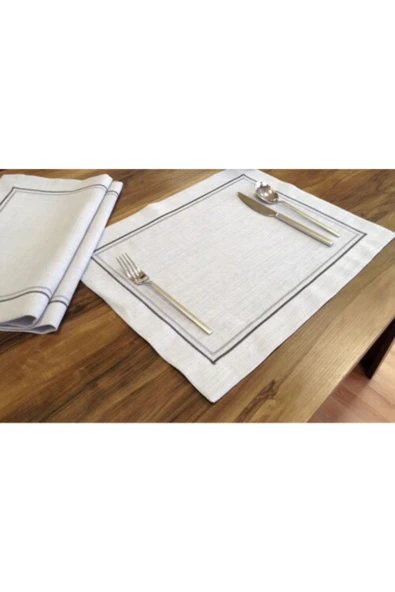 OYA home Gri Çift Pikolu Amerikan Servis Set -6 Lı ürün görseli 1
