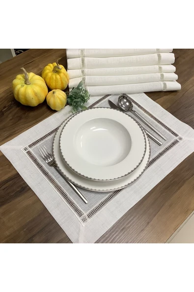 OYA home Kolberli Amerıkan Servis Seti -6 Parça - Resim 2