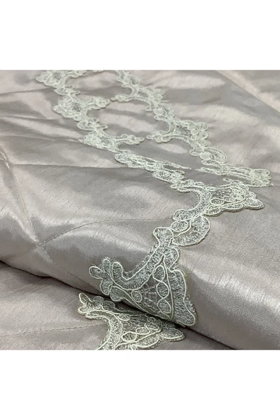 OYA home Dantelli Seccade - Açık Pudra - Resim 3
