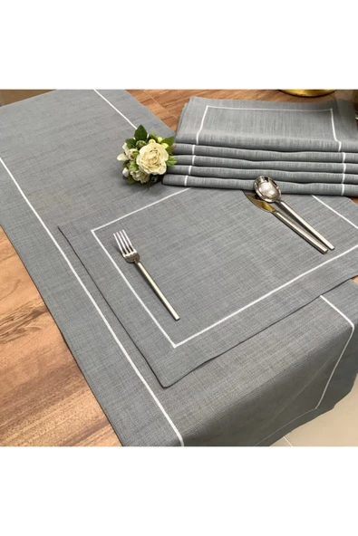 OYA home Ranırlı Amerıkan Servis Koyu Gri ( 9 Parça ) ürün görseli 1