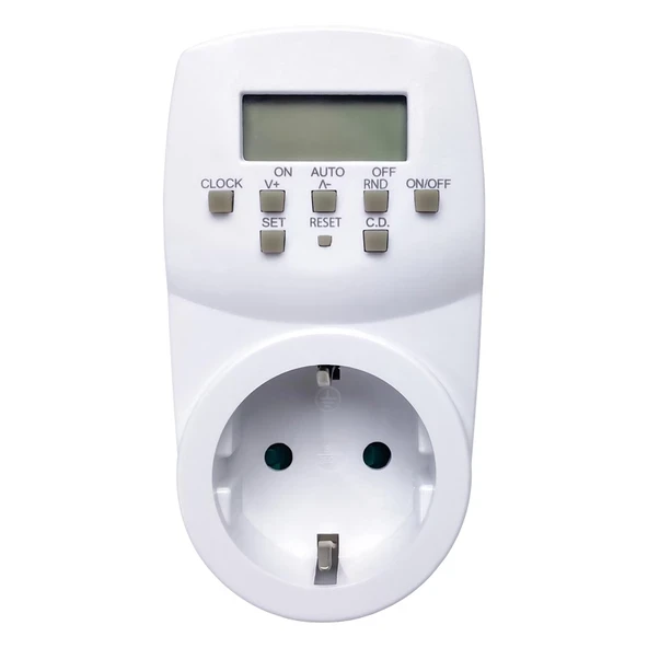 HOROZ TIMER-2 1780W DİGİTAL HAFTALIK ZAMAN AYARLI PRİZ ürün görseli 1
