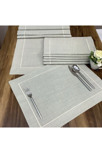 OYA home Taş Rengi Pikolu Amerikan Servis (6) & Ranır (1) Set - Toplam 7 Parça ürün görseli 1