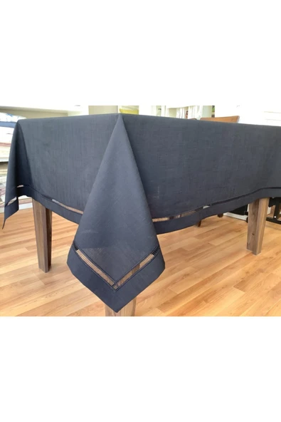 OYA home Siyah Kolber Detaylı Masa Örtüsü-m-1517 ürün görseli 1