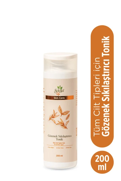 SELESTA LİFE Çay Ağacı Yağı, Yeşil Çay ve Aloe vera Gözenek Sıkılaştırıcı Yüz Toniği 200 ml ürün görseli 1