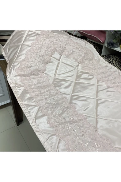 OYA home Dantelli Pudra Bohça & Seccade & Lavanta Kesesi ( 3 Parça ) -set ürün görseli 1