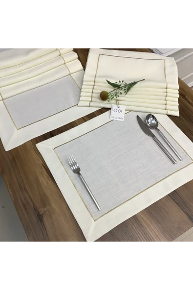 OYA home Altın Sim Li Ranır (1) & Amerıkan Servis (8) Set - Toplam 9 Parça ürün görseli 1