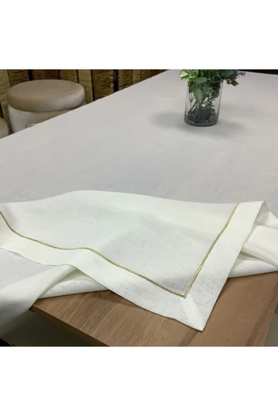 OYA home Gold Tek Sıra Pikolu Masa Örtüsü ve Ranır Set - 2 parça ürün görseli 1