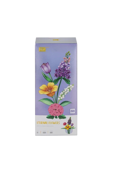 vagontoys LZ4604 LOZ Çiçek Blok Seti 608 Parça -Vagon life ürün görseli 1