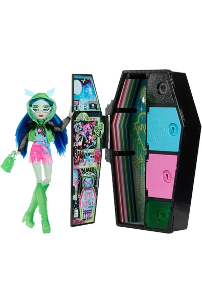 MONSTER HIGH Gizemli Arkadaşlar Oyun Seti S3 Neon Frights Ghoulia Hnf81 ürün görseli 1