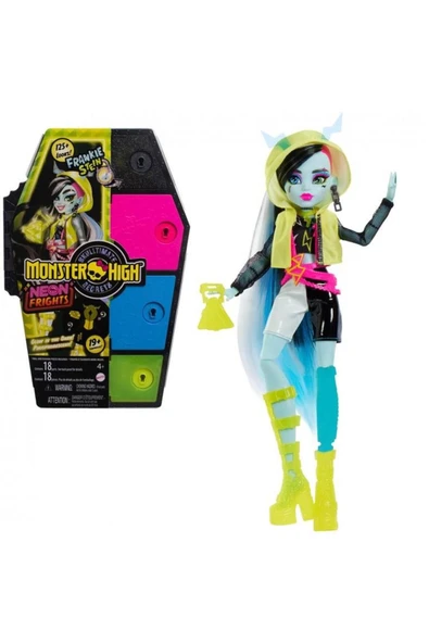 MONSTER HIGH Gizemli Arkadaşlar Oyun Seti S3 Neon Frights Frankie Stein Hnf79 ürün görseli 1