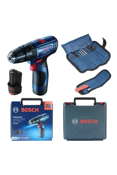 Bosch Gsb 120-lı 2 Ah Çift Akülü Darbeli Delme Vidalama - 06019g8102 ürün görseli 1