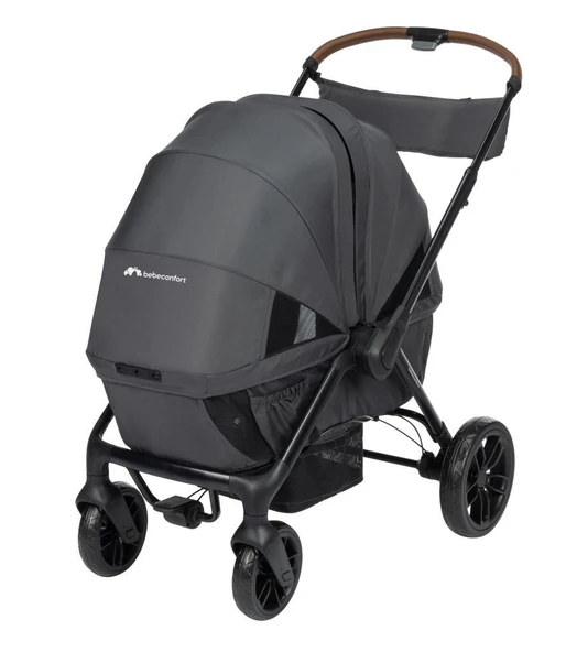 Bebeconfort Helios Wagoon Tam Kapanabilen Tenteli Kompakt İkiz Bebek Arabası Mineral Graphite ürün görseli 1