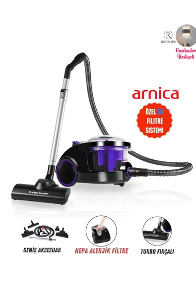 Arnica Su Filtreli Elektrikli Süpürge - Derinlemesine Temizlik, Kimyasalsız Hijyen ve Ergonomik Yüksek Emiş ürün görseli 1