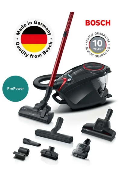 Bosch 10 YIL Motor Garantili Sessiz Güçlü Motor, Toz Torbasız Hijyenik Temizlik -Bosch Serie 8 ProPower ürün görseli 1