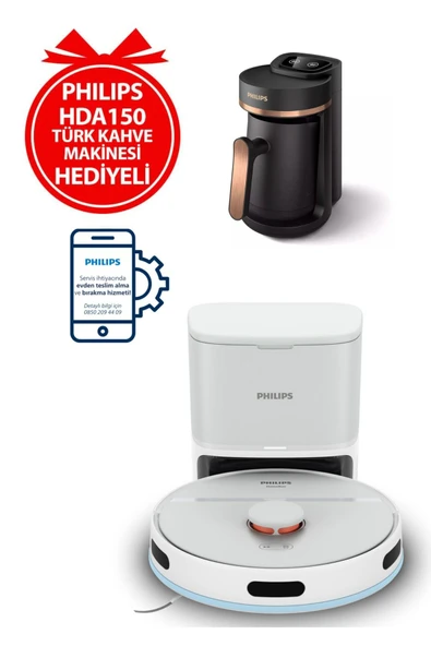 Philips Robot Süpürge 2000 Serisi Islak/Kuru Bxa0015 Philips Kahve Makinesi Hediyeli ürün görseli 1