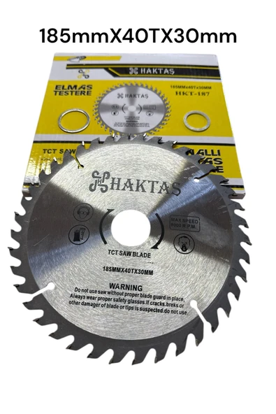 Elmas Daire Testere Bıçağı Kanallı 185mmx40 ürün görseli 1