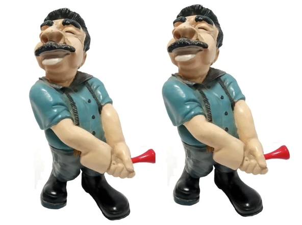 GOLF OYNAYAN ADAM SET , EL YAPIMI BİBLO,DEKORATİF FİGÜR,HEDİYELİK EŞYA 18cm ürün görseli 1