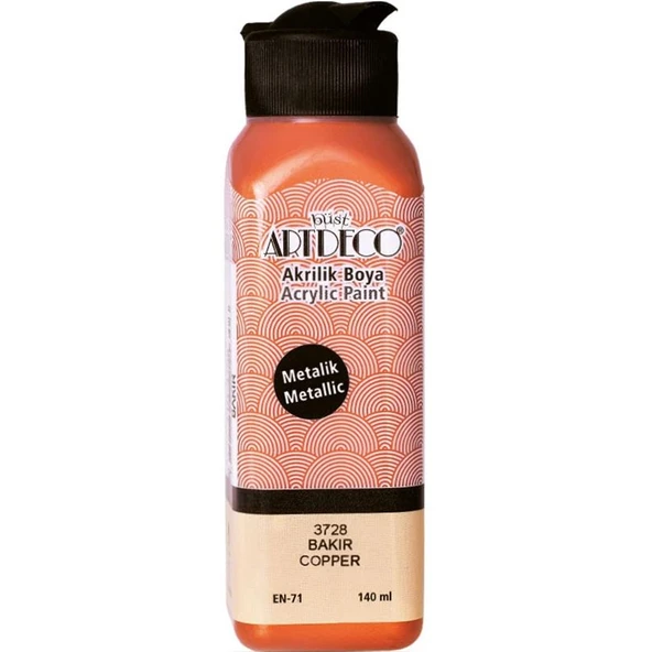 Artdeco Akrilik Boya 140ml Metalik Bakır 3728 ürün görseli 1