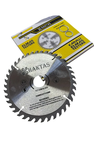 Elmas Daire Testere Bıçağı Kanallı 185mmx40 - Resim 3