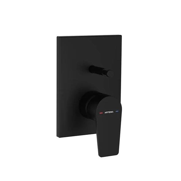 Flow Sq Ank.Banyo Mek.Minibox,Mat Siyah ürün görseli 1