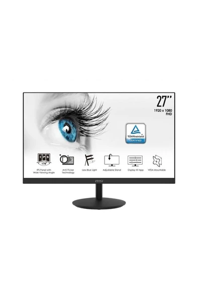 MSI PRO MP271 27" 5 ms Full HD IPS 75 Hz Monitör Outlet ürün görseli 1
