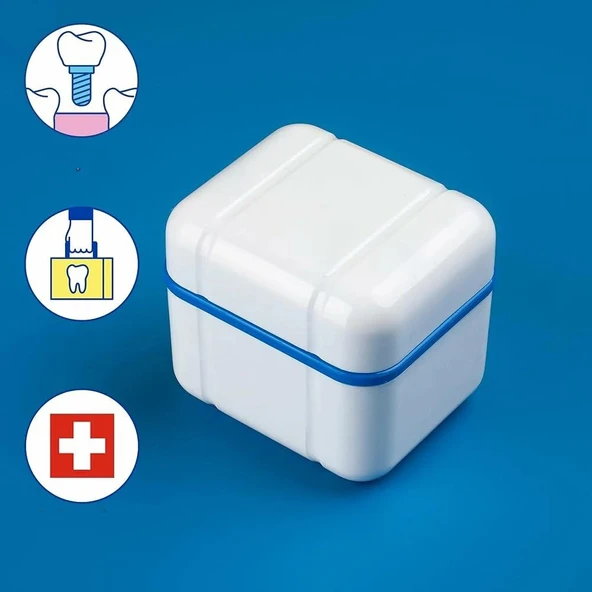 TechTic BDC112Curaprox Diş Protezleri Ve Diş Telleri İçin Temizleme Kutusu Dental Cihaz Kutusu ürün görseli 1