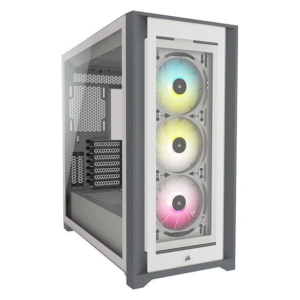 CORSAIR CC-9011213-WW 5000X RGB Temperli Camlı  Mid-Tower ATX Beyaz Gaming Kasa ürün görseli 1