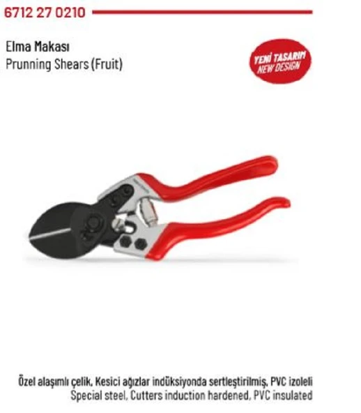İZELTAŞ ELMA MAKASI 200 MM ürün görseli 1