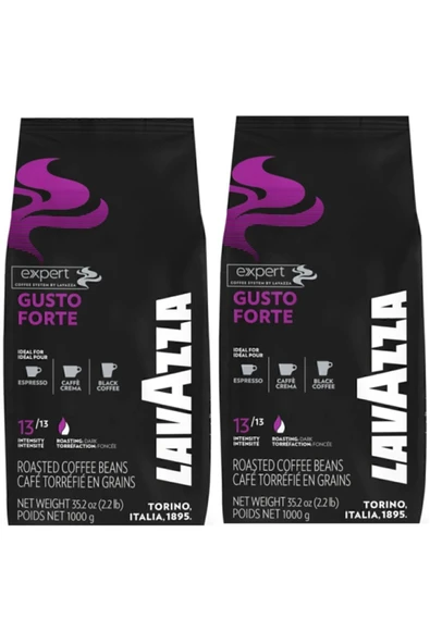 LavAzza Expert Gusto Forte Çekirdek Kahve 2 x 1 KG ürün görseli 1