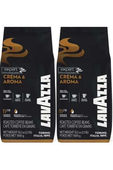 LavAzza expert crema e aroma çekirdek kahve 2 kg (1kg+1kg) ürün görseli 1