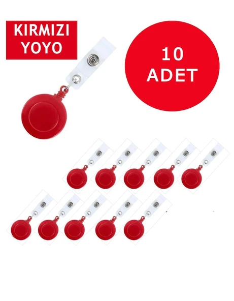 Factory Yaka Kartı Askı Yoyosu Kırmızı 700/ 50 li ürün görseli 1
