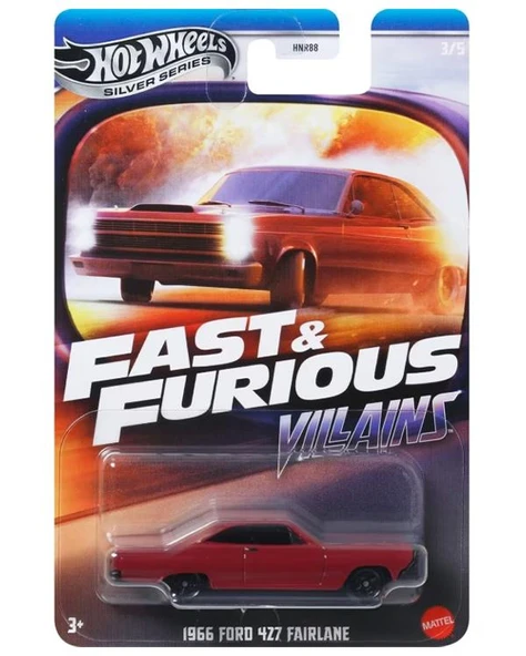 Hot Wheels Silver Series Fast ve Furious Villains 1966 Ford 427 Fairlane JBY36 ürün görseli 1