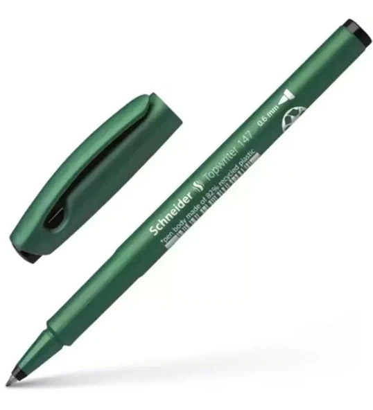 Schneider Fiber Uçlu Kalem Topwrıter 147 Sıyah 0,6 MM 1471-10-PKT ürün görseli 1