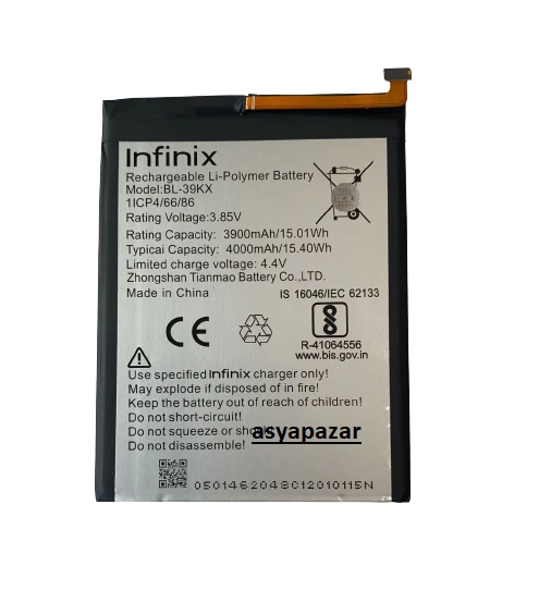 Infinix Hot 7/ Hot Pro Pil Batarya BL-39KX HOT7 Pil Batarya ürün görseli 1